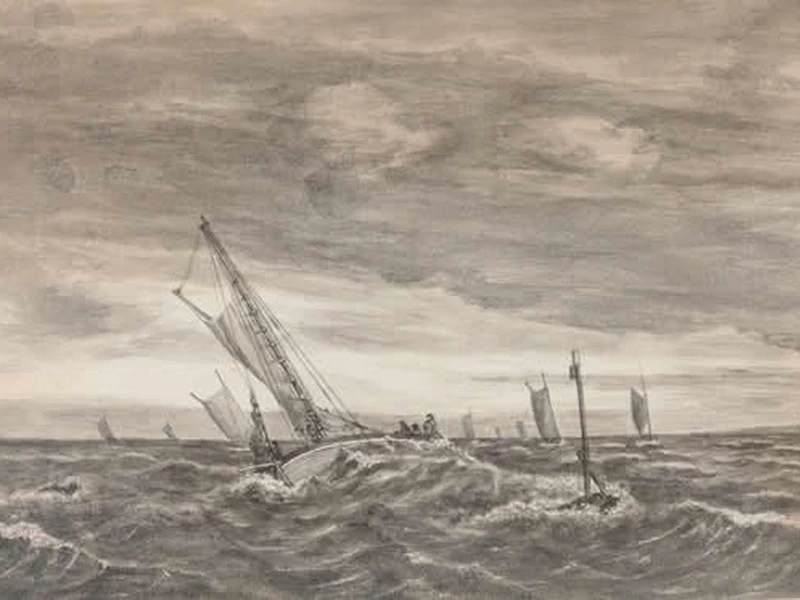 1816-Jens Zetlitz Kielland - La regata - Nasjonalmuseet